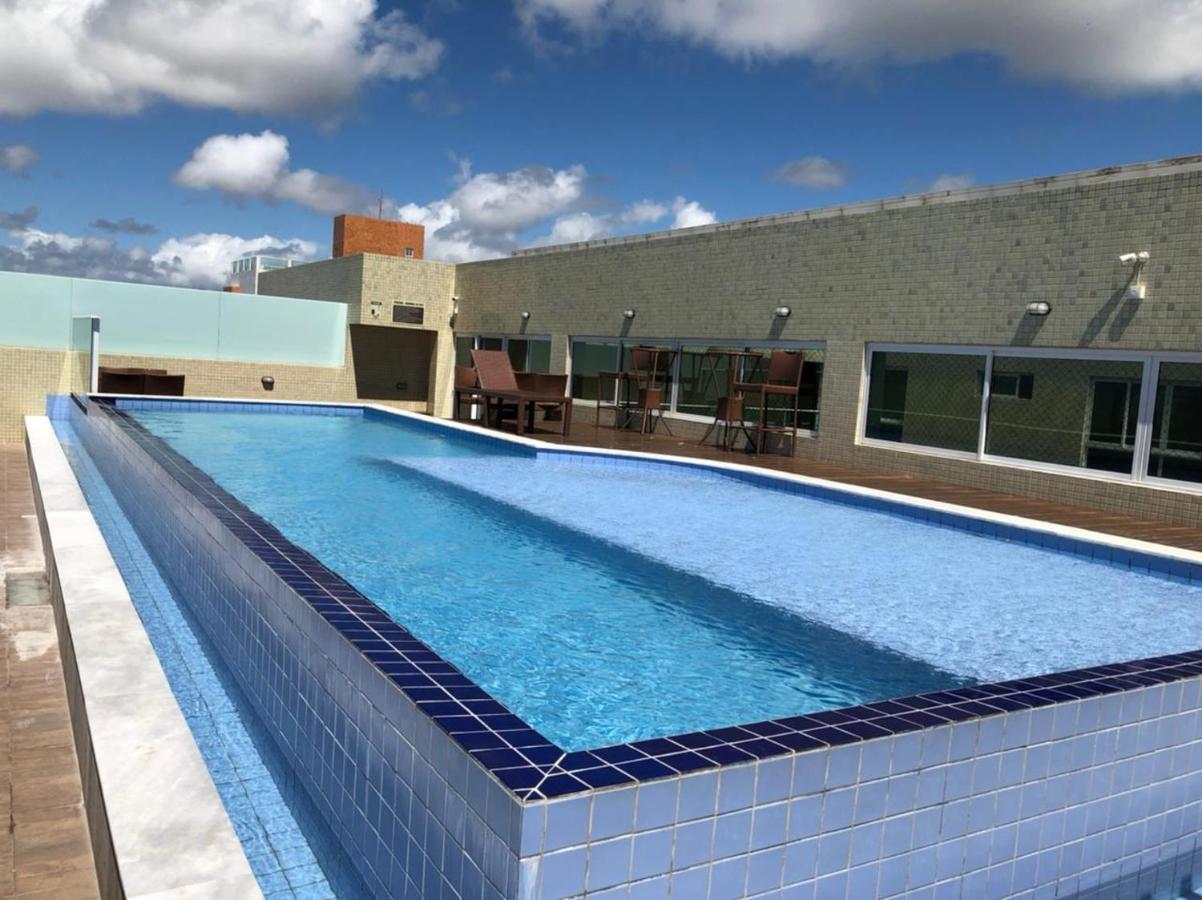 Confortavel Flat Com Piscina De Borda Infinita Na Cobertura Cabedelo Exteriér fotografie