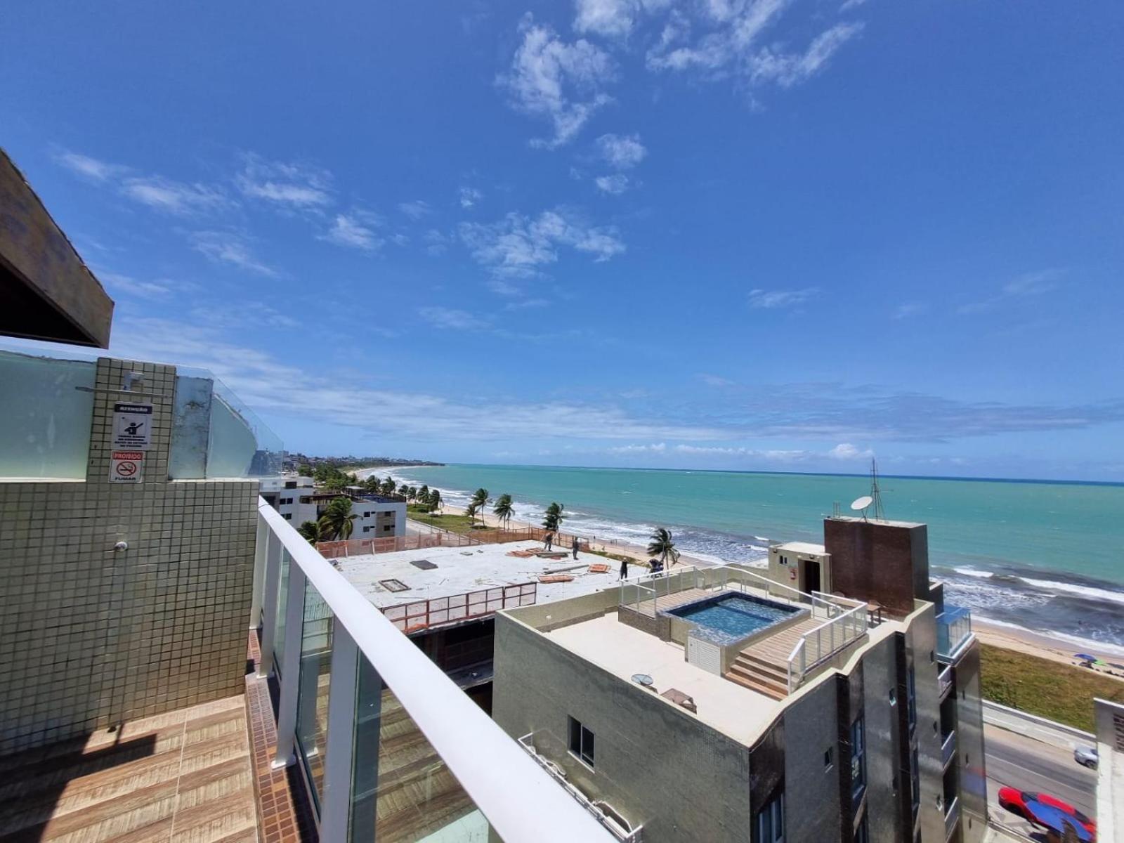 Confortavel Flat Com Piscina De Borda Infinita Na Cobertura Cabedelo Exteriér fotografie
